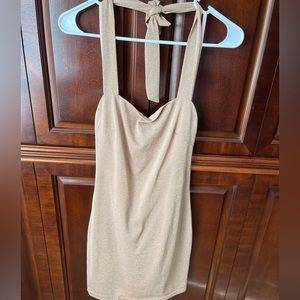 Gold cocktail dress size small.